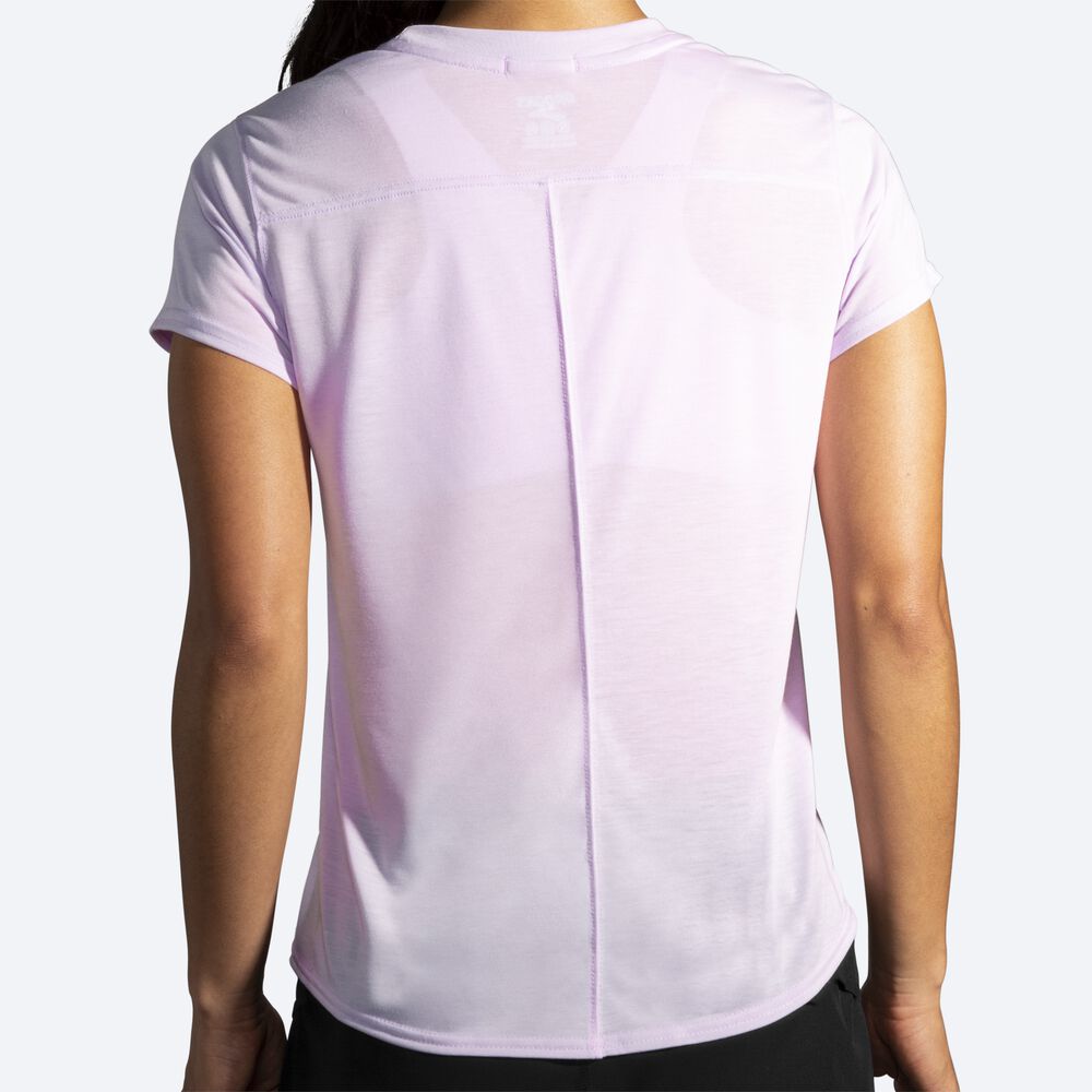 Brooks Distance Short Sleeve Női Póló Lila | HU748910