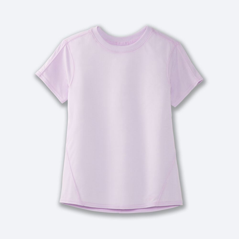 Brooks Distance Short Sleeve Női Póló Lila | HU748910