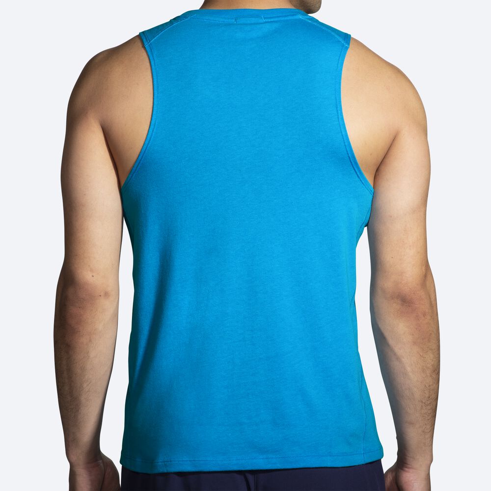 Brooks Distance Tank 2.0 Férfi Ujjatlan Póló Kék | HU394167