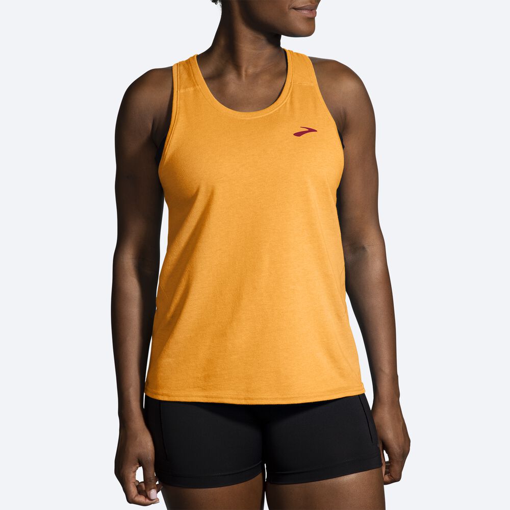 Brooks Distance Tank 2.0 Női Ujjatlan Póló Narancssárga | HU186732