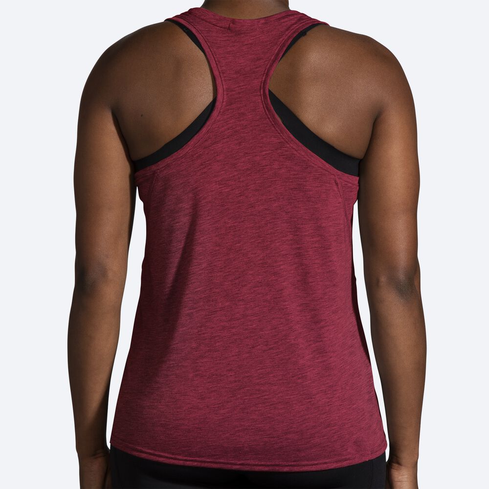 Brooks Distance Tank 2.0 Női Ujjatlan Póló Piros | HU280793