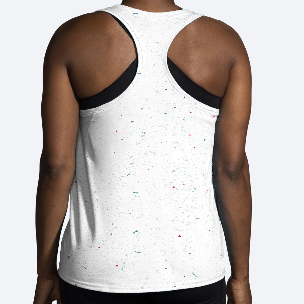 Brooks Distance Tank 2.0 Női Ujjatlan Póló Fehér | HU395701