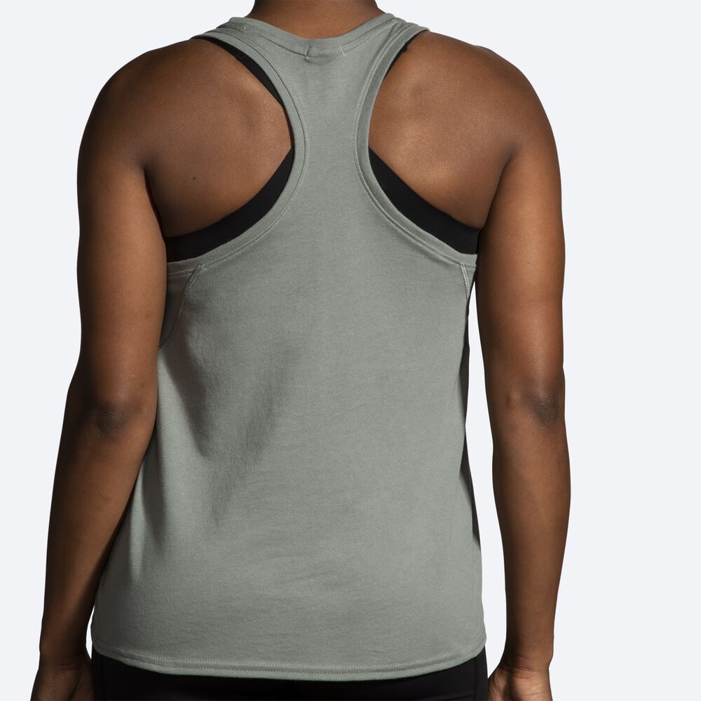 Brooks Distance Tank 2.0 Női Ujjatlan Póló Zöld | HU406972