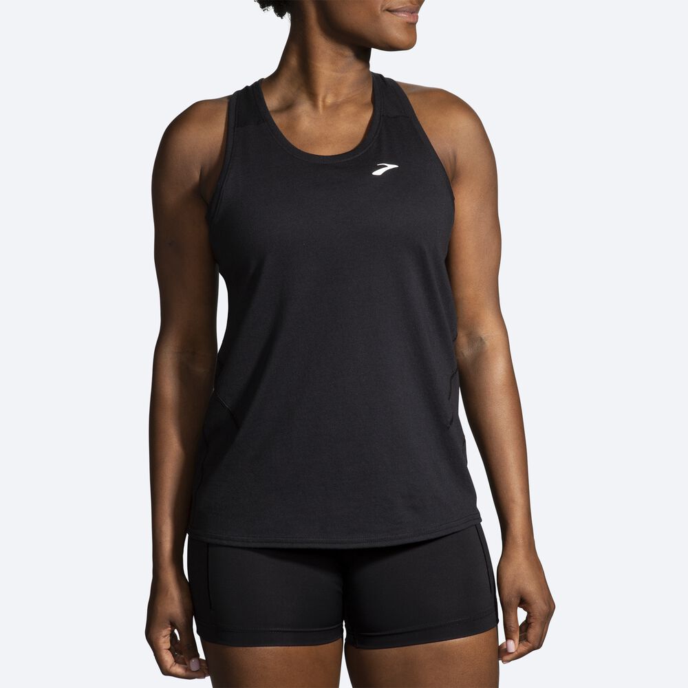 Brooks Distance Tank 2.0 Női Ujjatlan Póló Fekete | HU601824