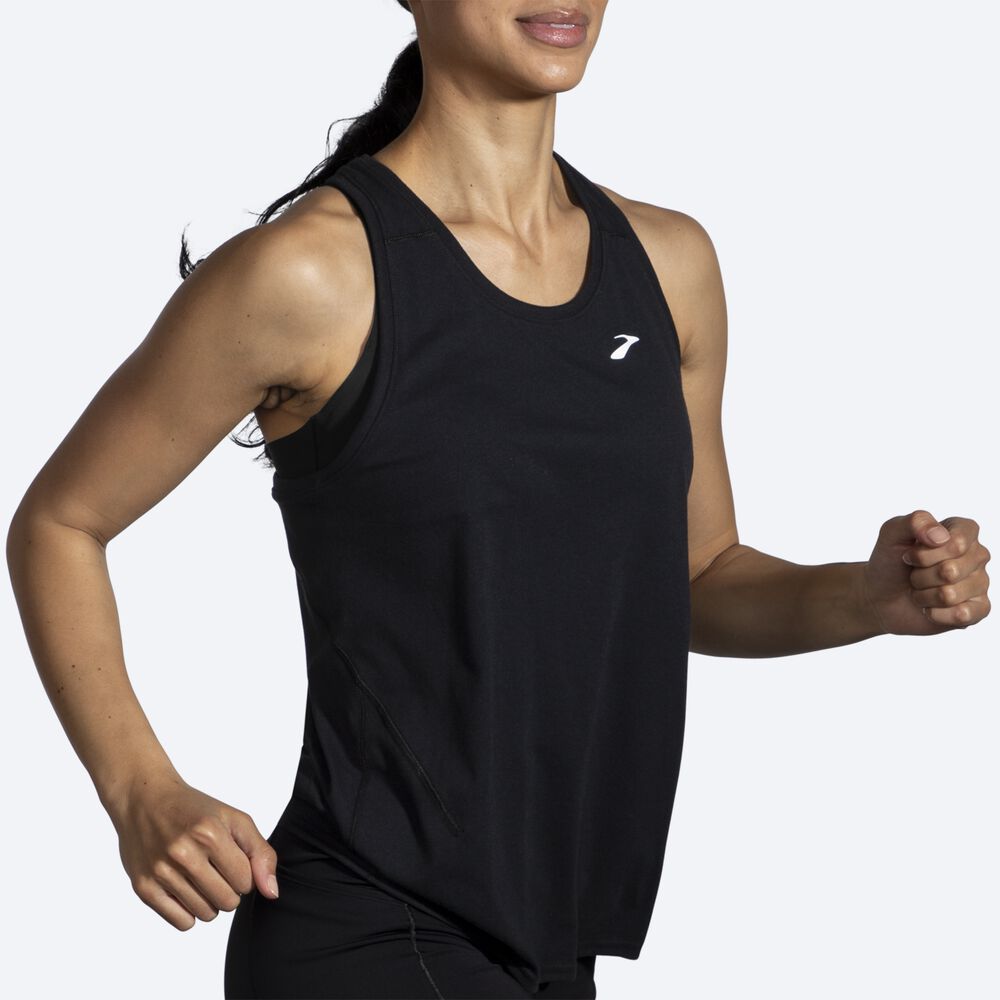 Brooks Distance Tank 2.0 Női Ujjatlan Póló Fekete | HU601824