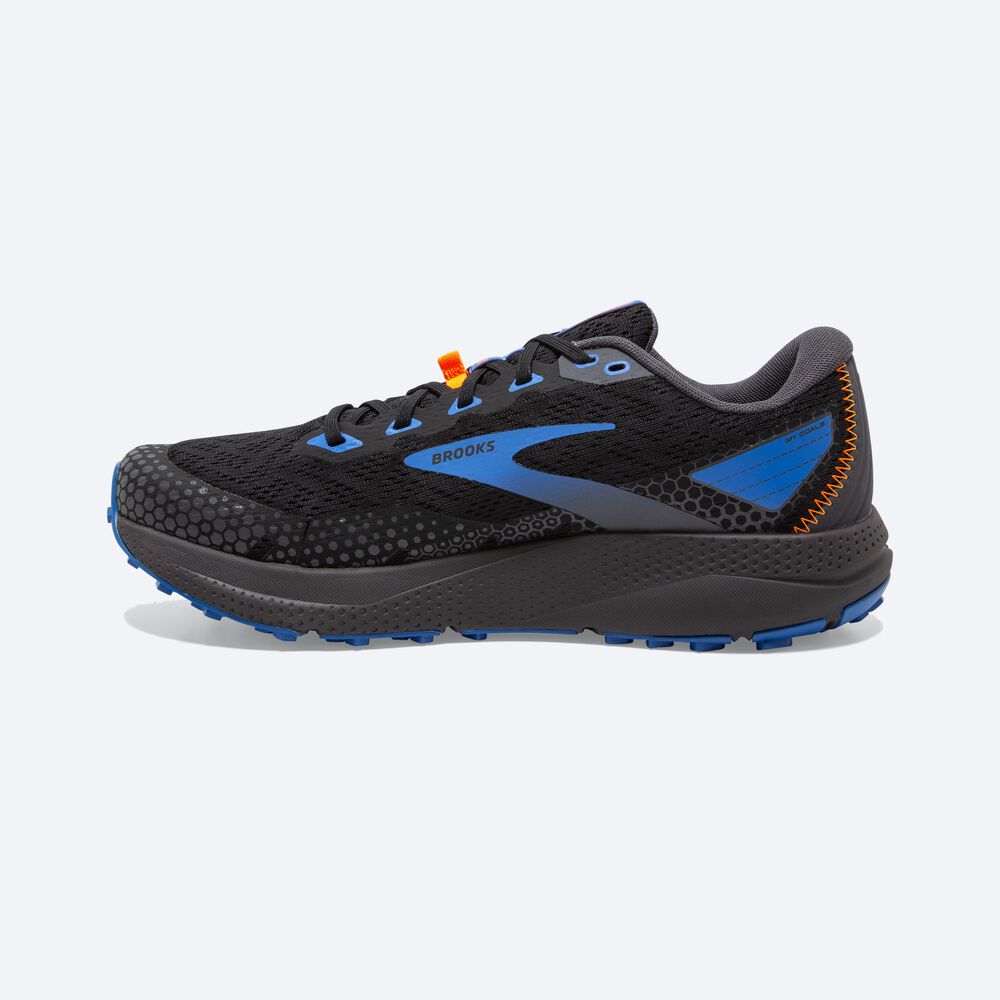 Brooks Divide 3 Férfi Terepfutó Cipő Fekete/Kék | HU692473