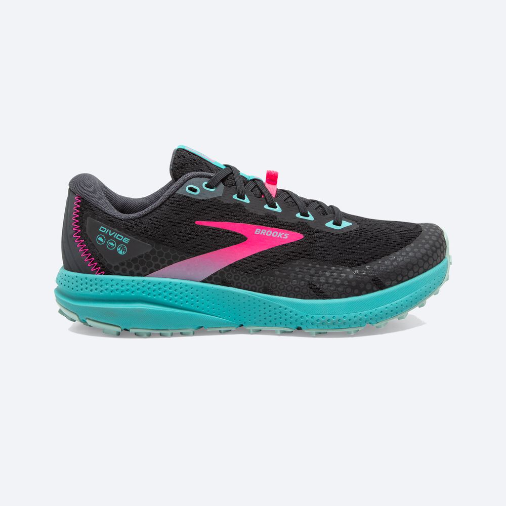 Brooks Divide 3 Női Terepfutó Cipő Kék Korall/Rózsaszín | HU485206