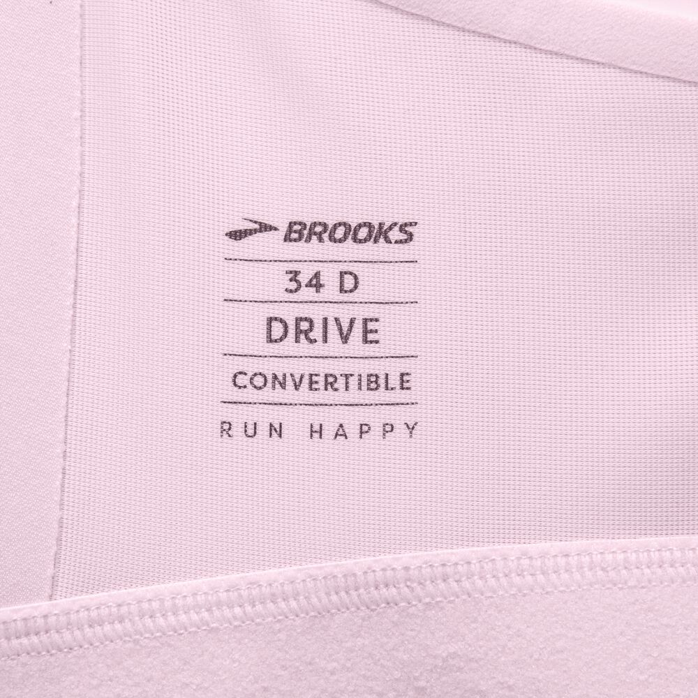 Brooks Drive Convertible Run Bra Női Sportmelltartó Rózsaszín | HU367849