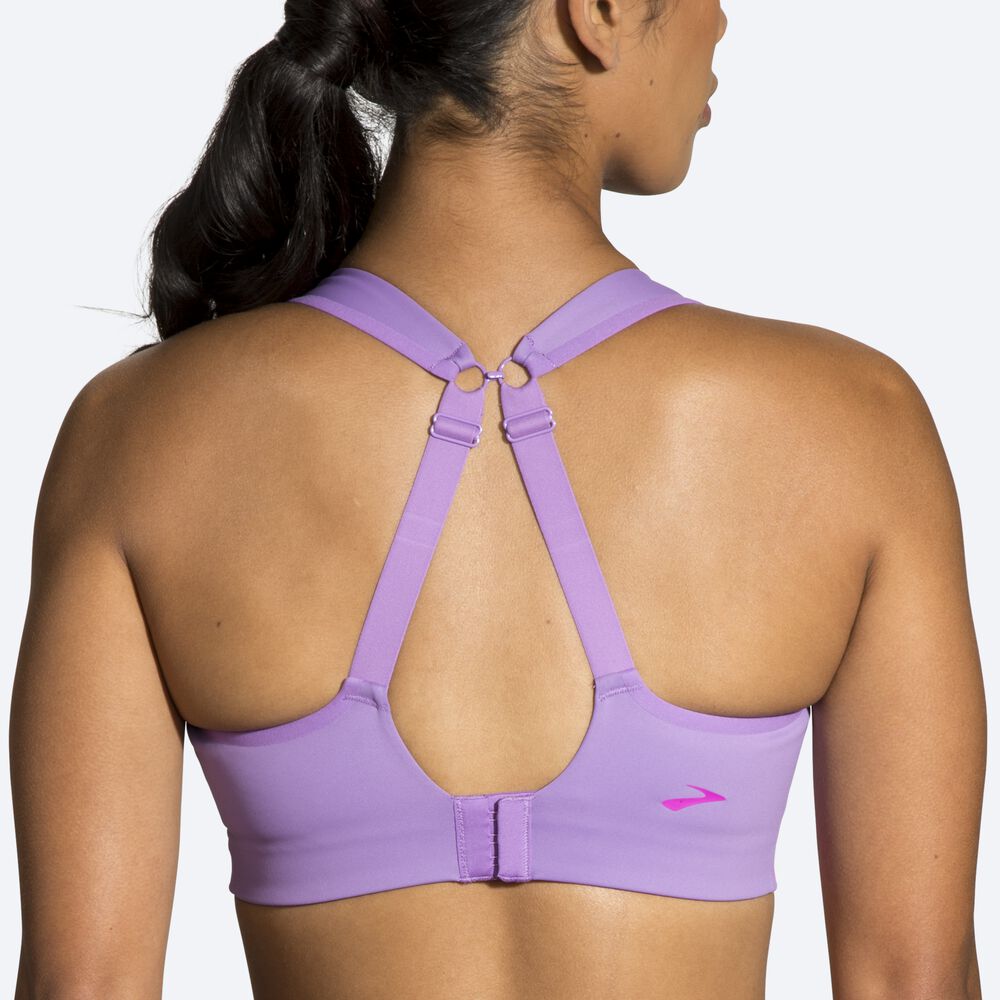 Brooks Drive Convertible Run Bra Női Sportmelltartó Lila | HU395064