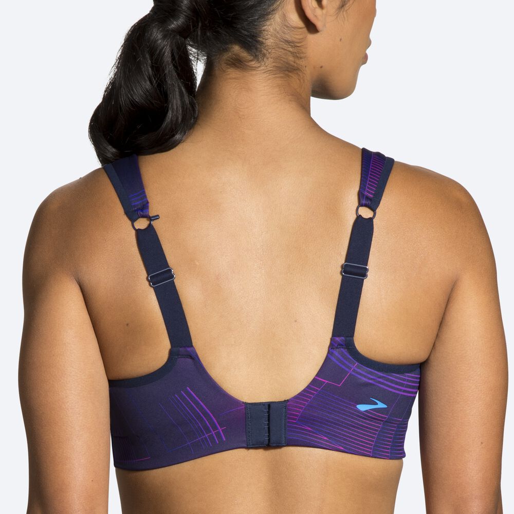 Brooks Drive Convertible Run Bra Női Sportmelltartó Sötétkék | HU582914