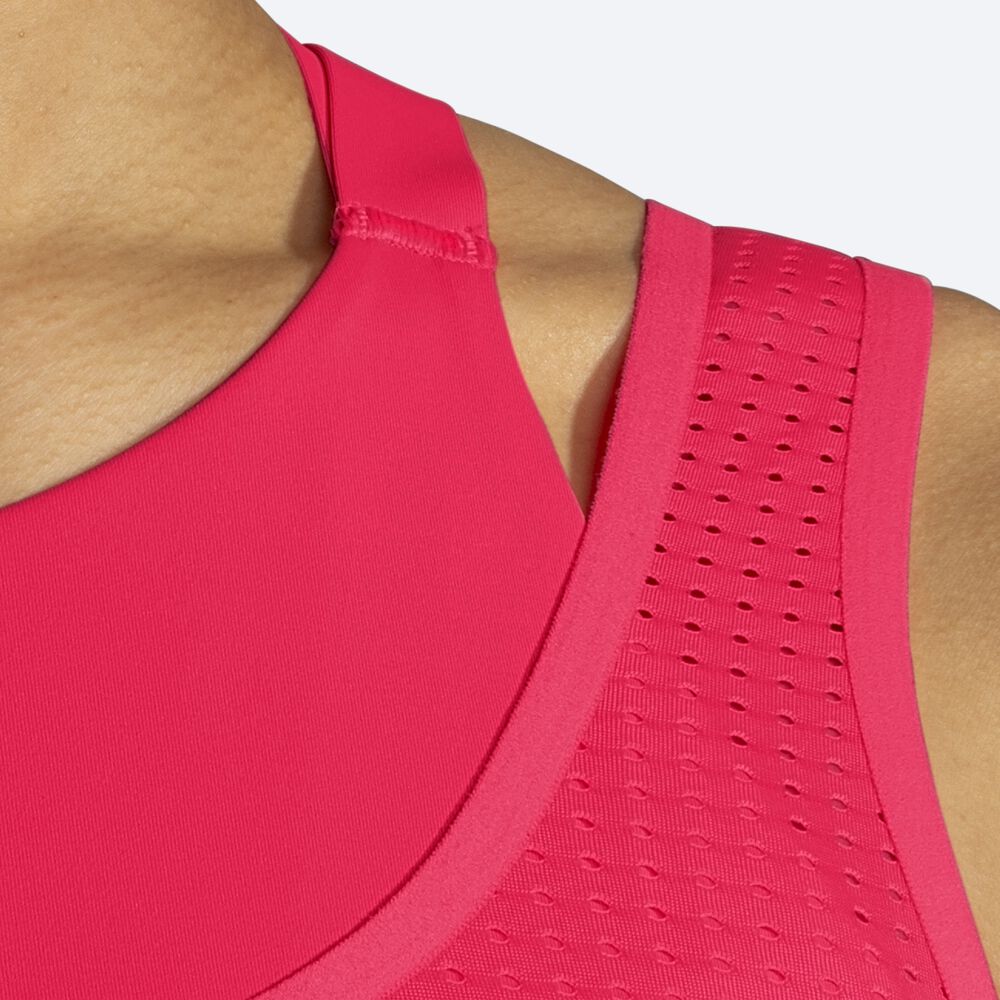 Brooks Drive Mesh Run Bra Női Sportmelltartó Rózsaszín | HU052349