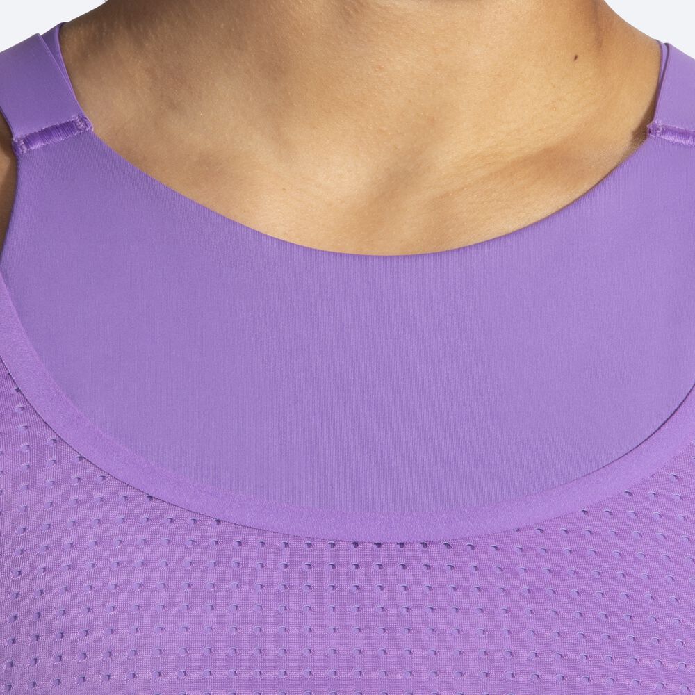 Brooks Drive Mesh Run Bra Női Sportmelltartó Lila | HU058927