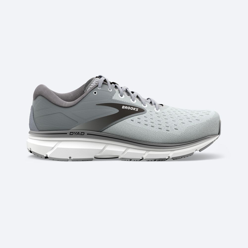 Brooks Dyad 11 Férfi Futócipő Szürke/Fekete/Fehér | HU689730