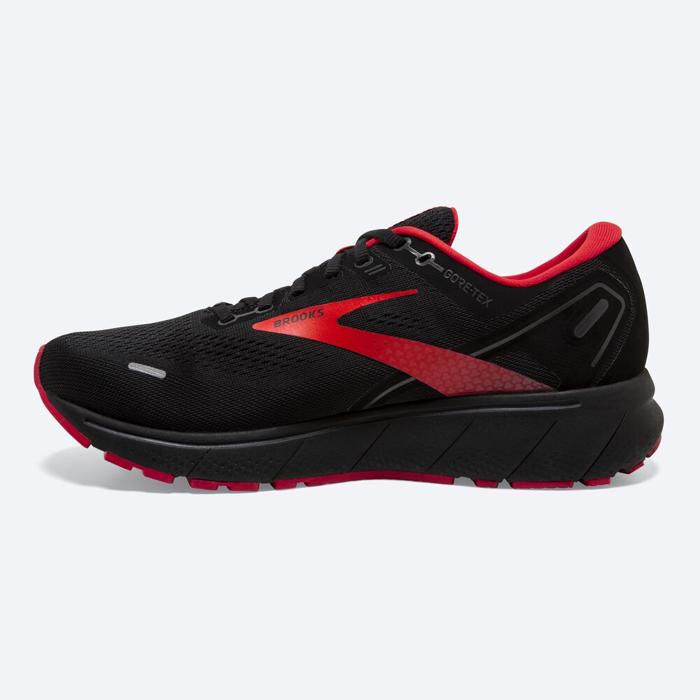 Brooks Ghost 14 GTX Férfi Futócipő Fekete/Piros | HU703982