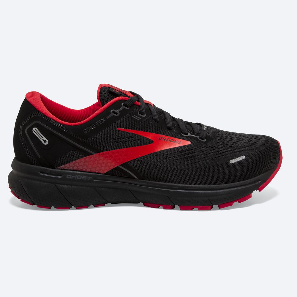 Brooks Ghost 14 GTX Férfi Futócipő Fekete/Piros | HU703982