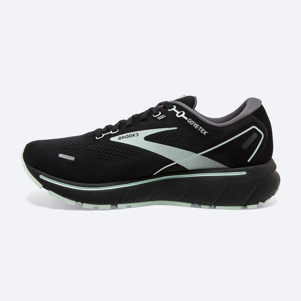 Brooks Ghost 14 GTX Női Futócipő Fekete/Világos Türkiz | HU927368