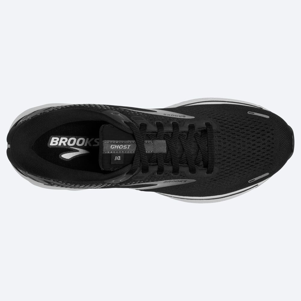 Brooks Ghost 14 Női Futócipő Fekete/Fehér/Titán | HU687019