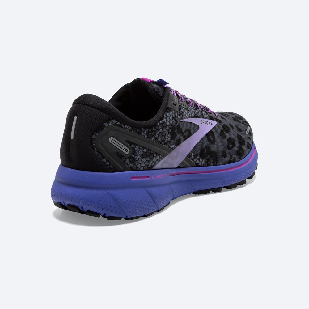 Brooks Ghost 14 Női Futócipő Fekete/Lila | HU087569