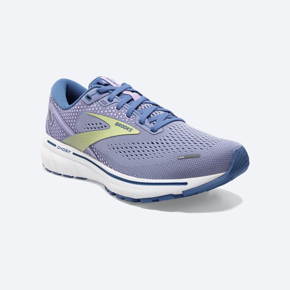 Brooks Ghost 14 Női Futócipő Lila/Világos Zöld | HU518734