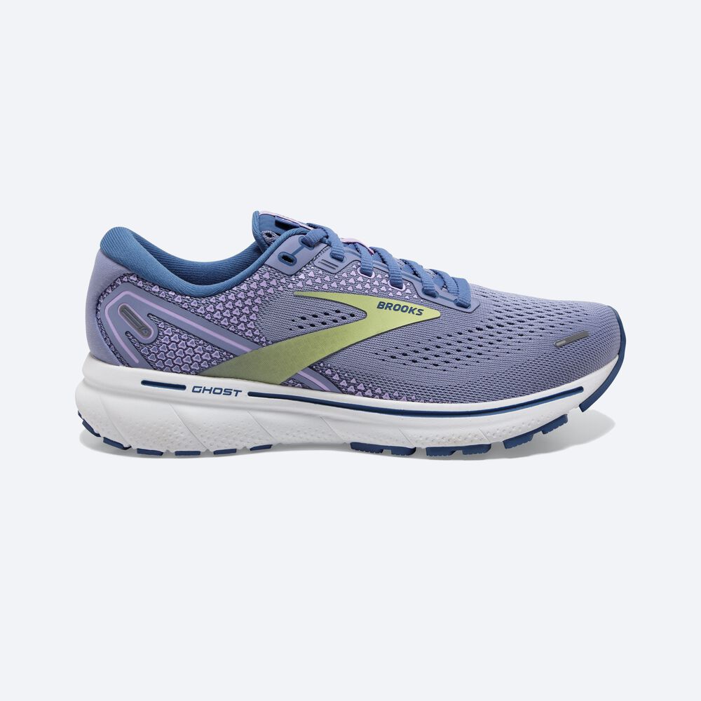 Brooks Ghost 14 Női Futócipő Lila/Világos Zöld | HU518734