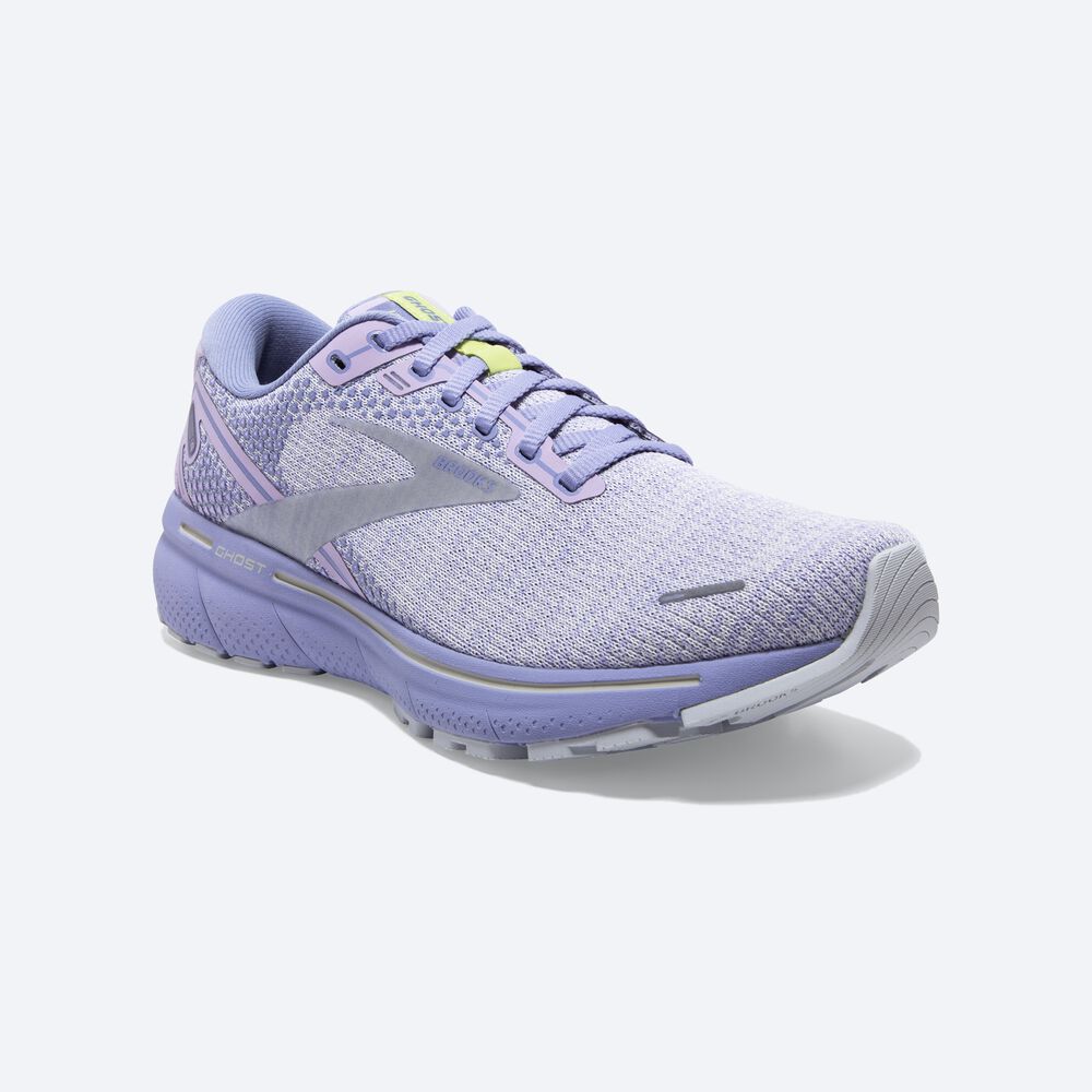 Brooks Ghost 14 Női Futócipő Lila/Világos Zöld | HU958014