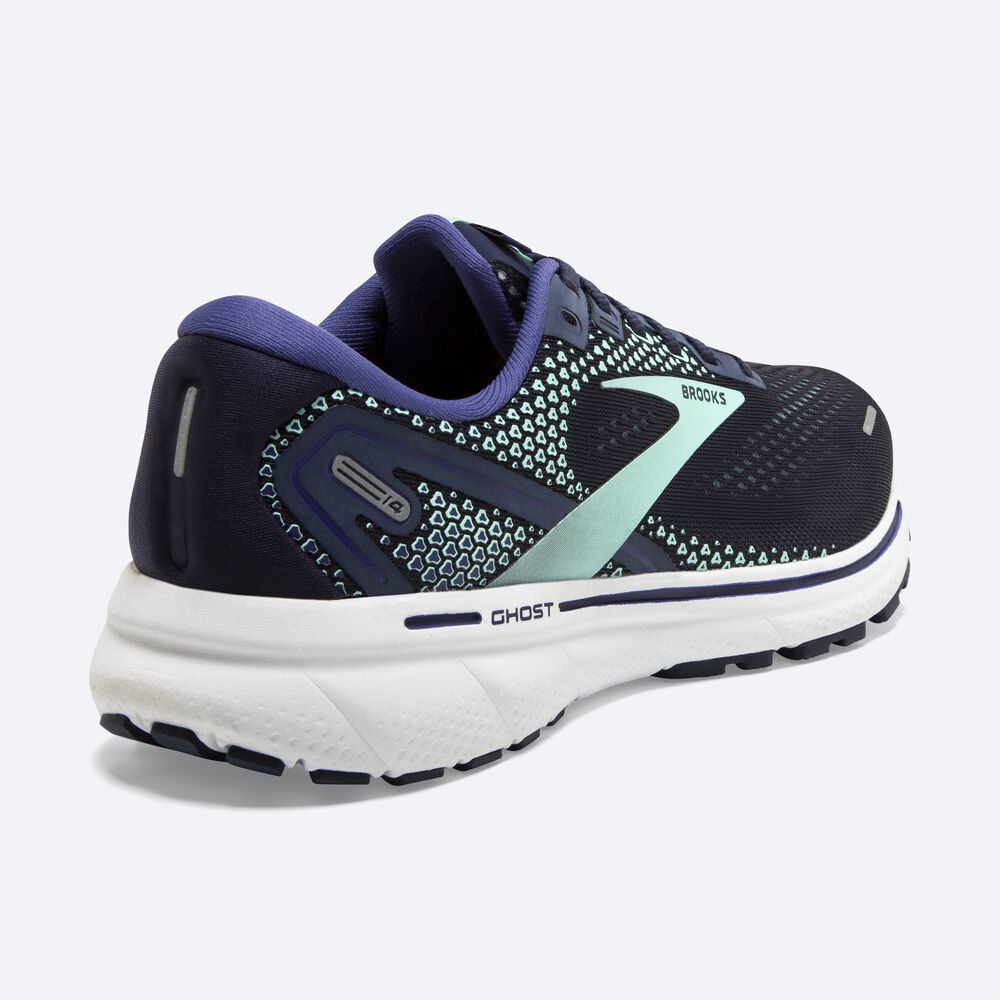 Brooks Ghost 14 Női Futócipő Sötétkék/Zöld/Sötétkék | HU235861