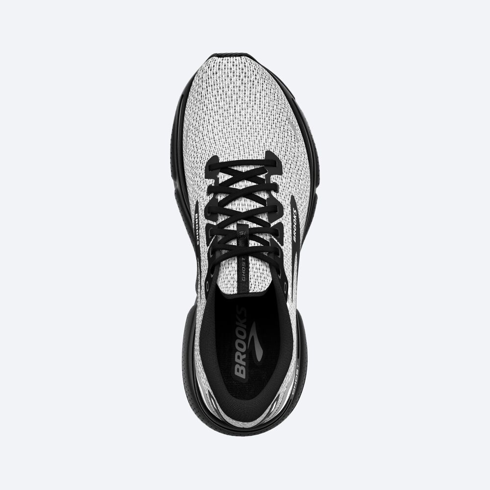 Brooks Ghost 15 Férfi Futócipő Fehér/Fekete | HU509274