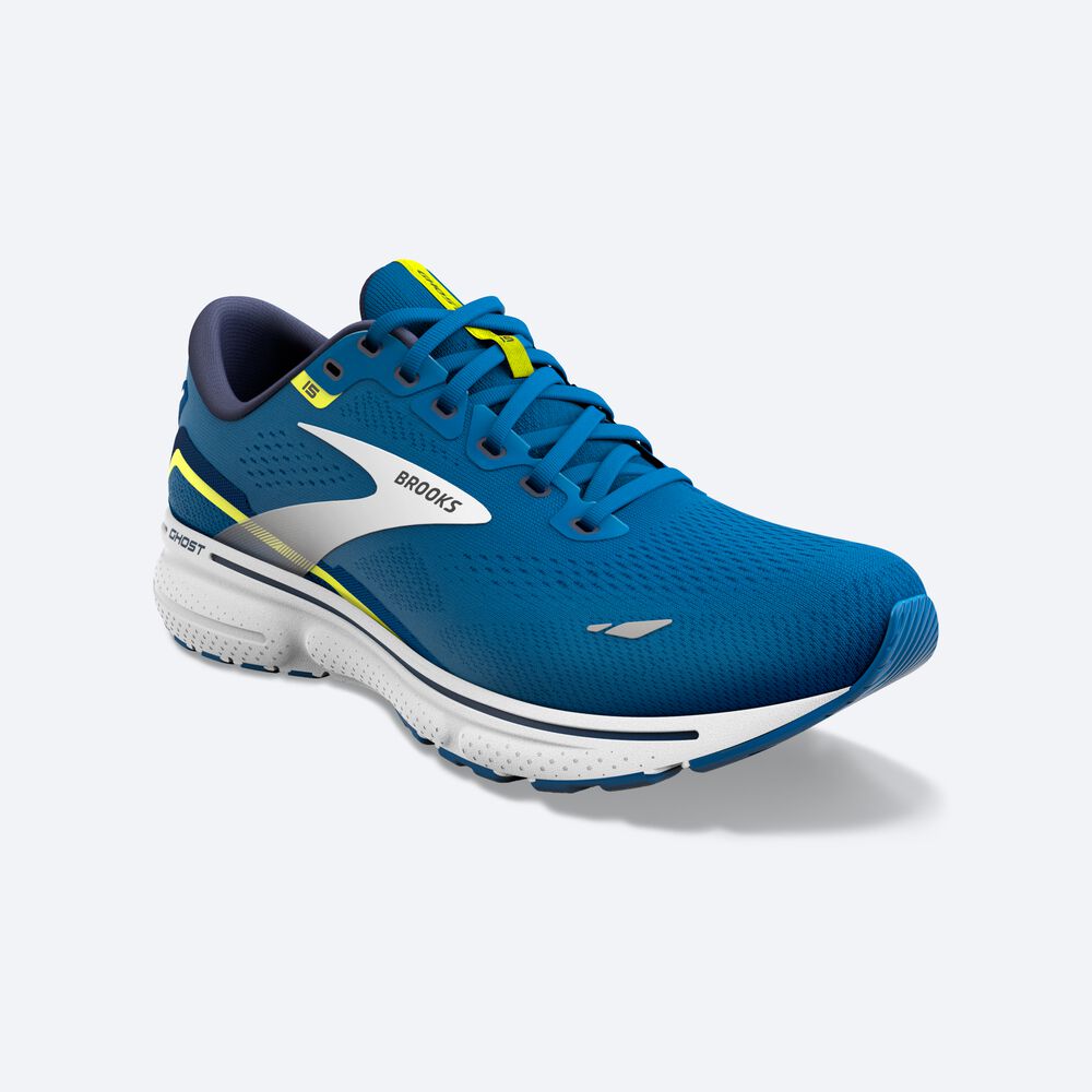 Brooks Ghost 15 Férfi Futócipő Kék/Fehér | HU902631