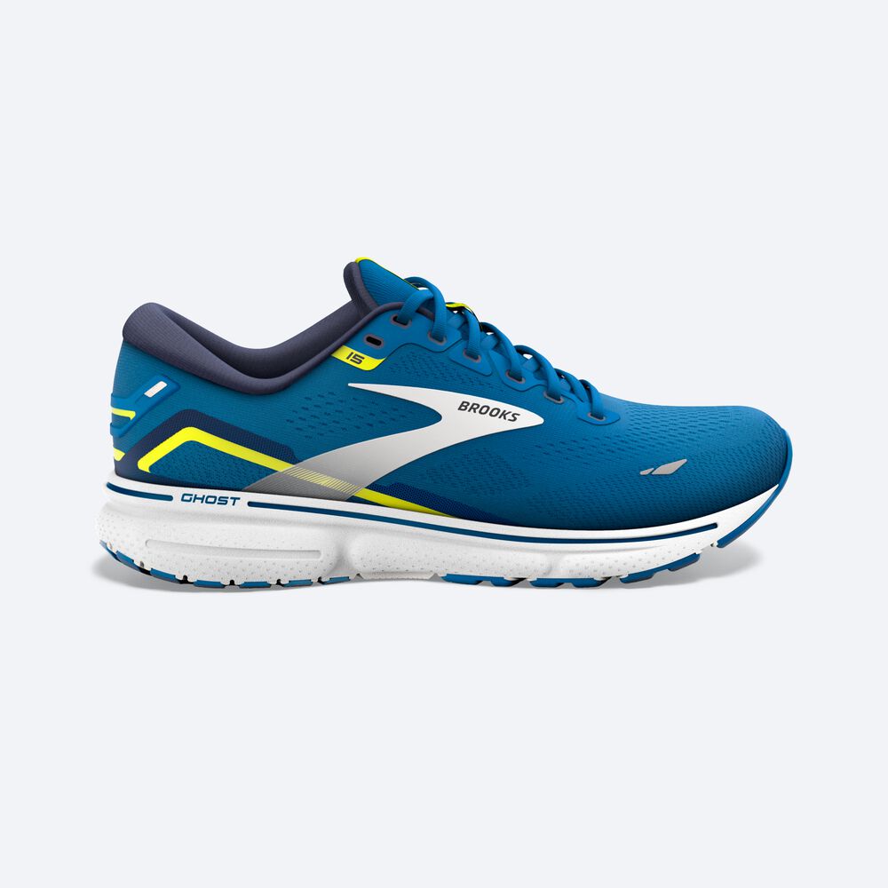 Brooks Ghost 15 Férfi Futócipő Kék/Fehér | HU902631