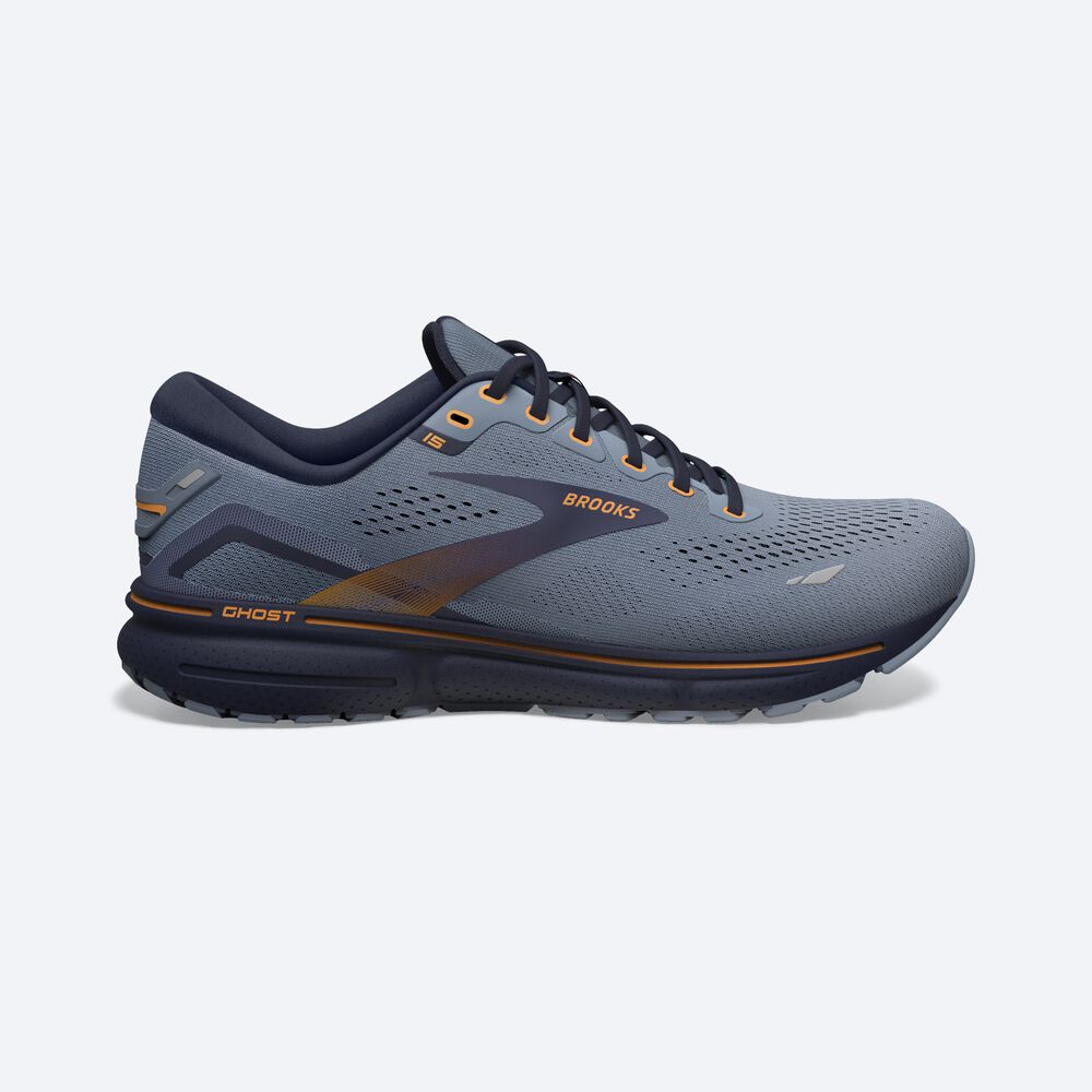 Brooks Ghost 15 Férfi Futócipő Szürke/Sötétkék | HU734216