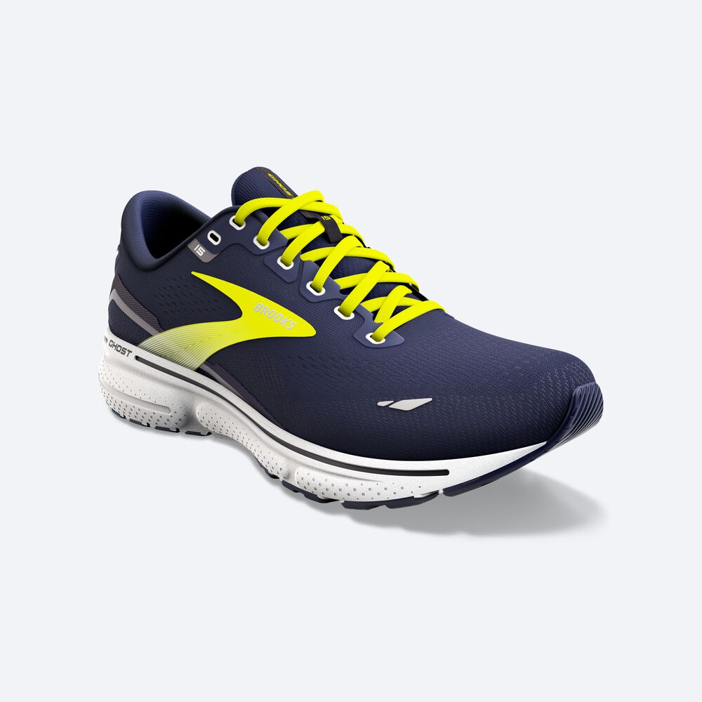 Brooks Ghost 15 Férfi Futócipő Sötétkék/Szürke | HU482613