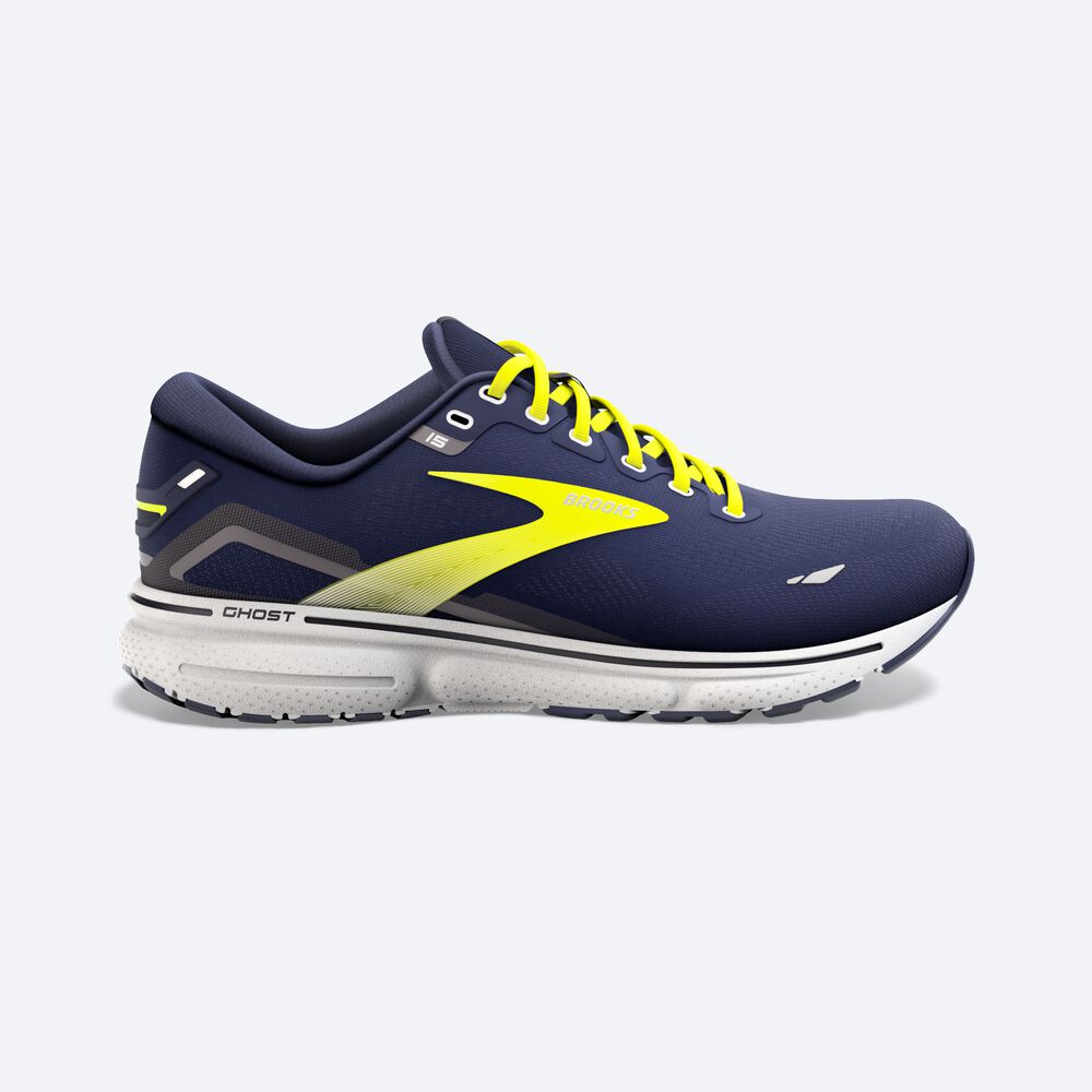 Brooks Ghost 15 Férfi Futócipő Sötétkék/Szürke | HU482613