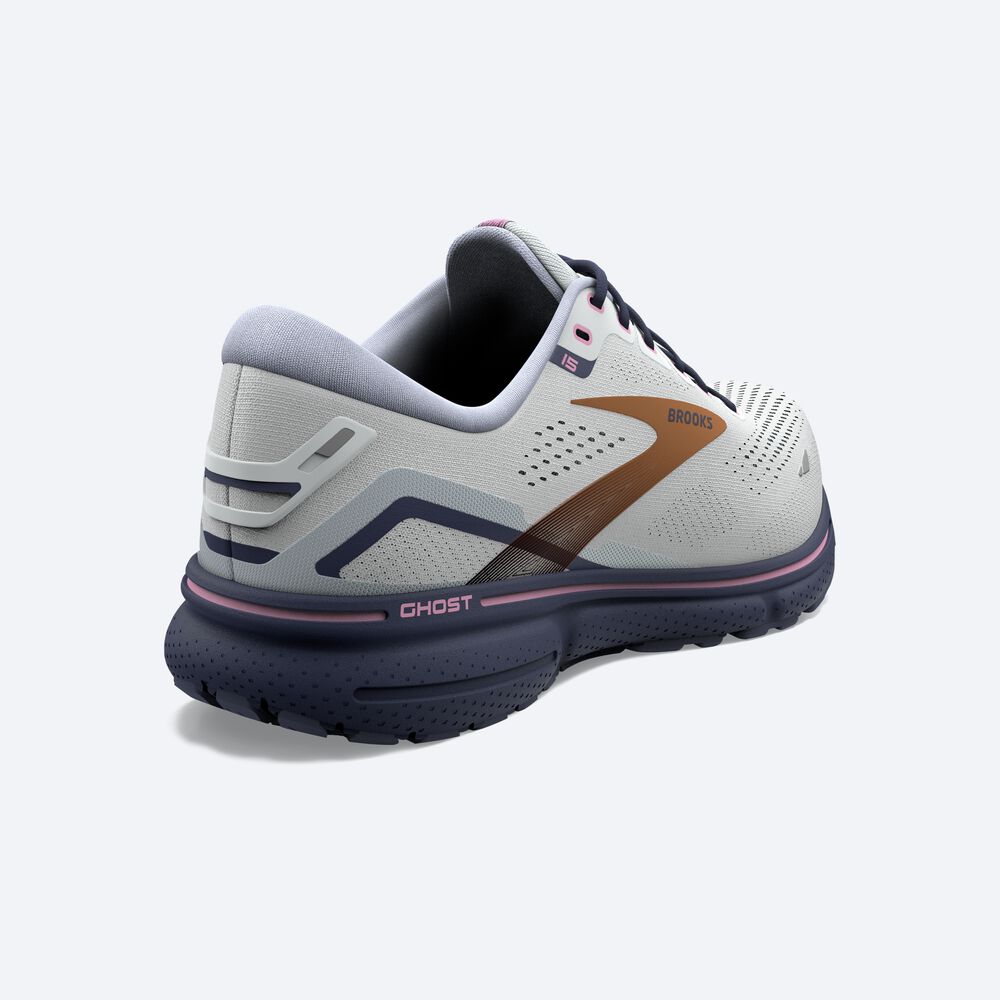 Brooks Ghost 15 Női Futócipő Kék/Rózsaszín/Réz | HU984731