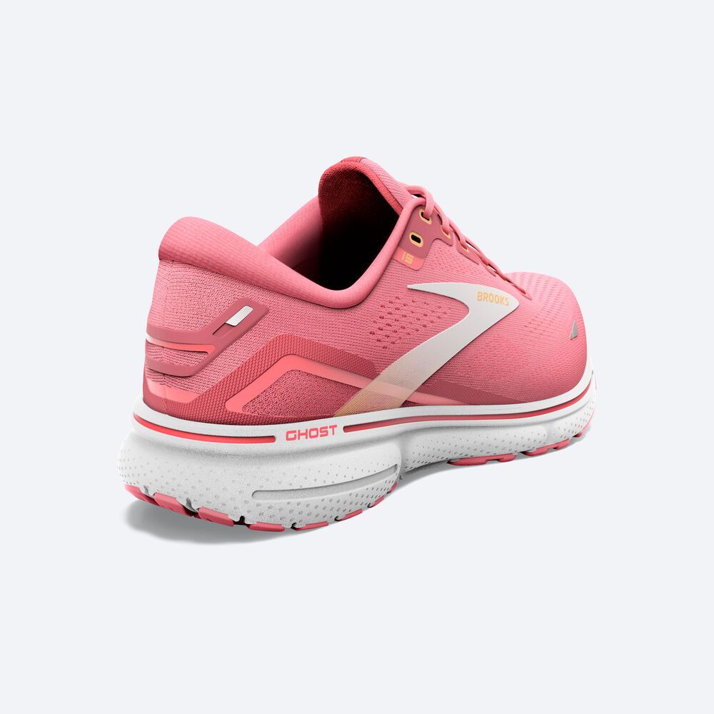 Brooks Ghost 15 Női Futócipő Rózsaszín/Korall/Fehér | HU693170