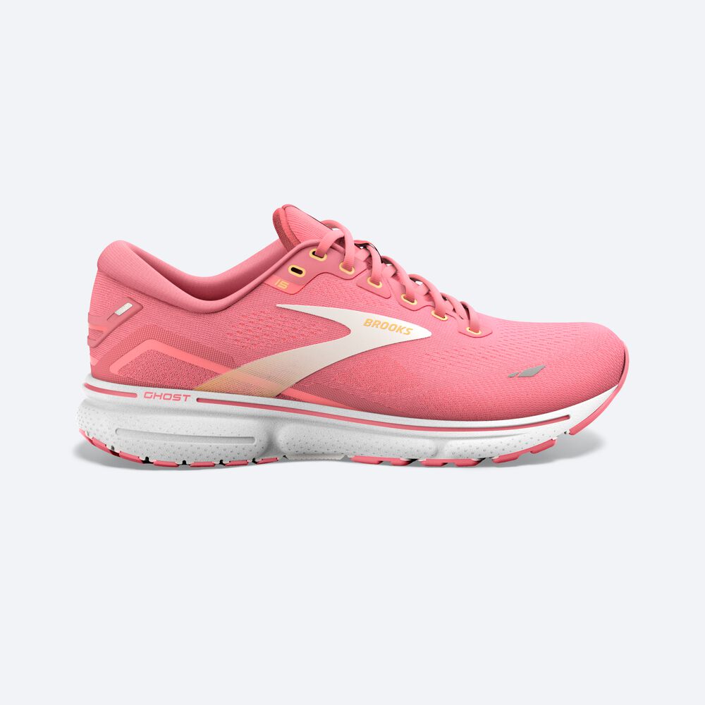 Brooks Ghost 15 Női Futócipő Rózsaszín/Korall/Fehér | HU693170