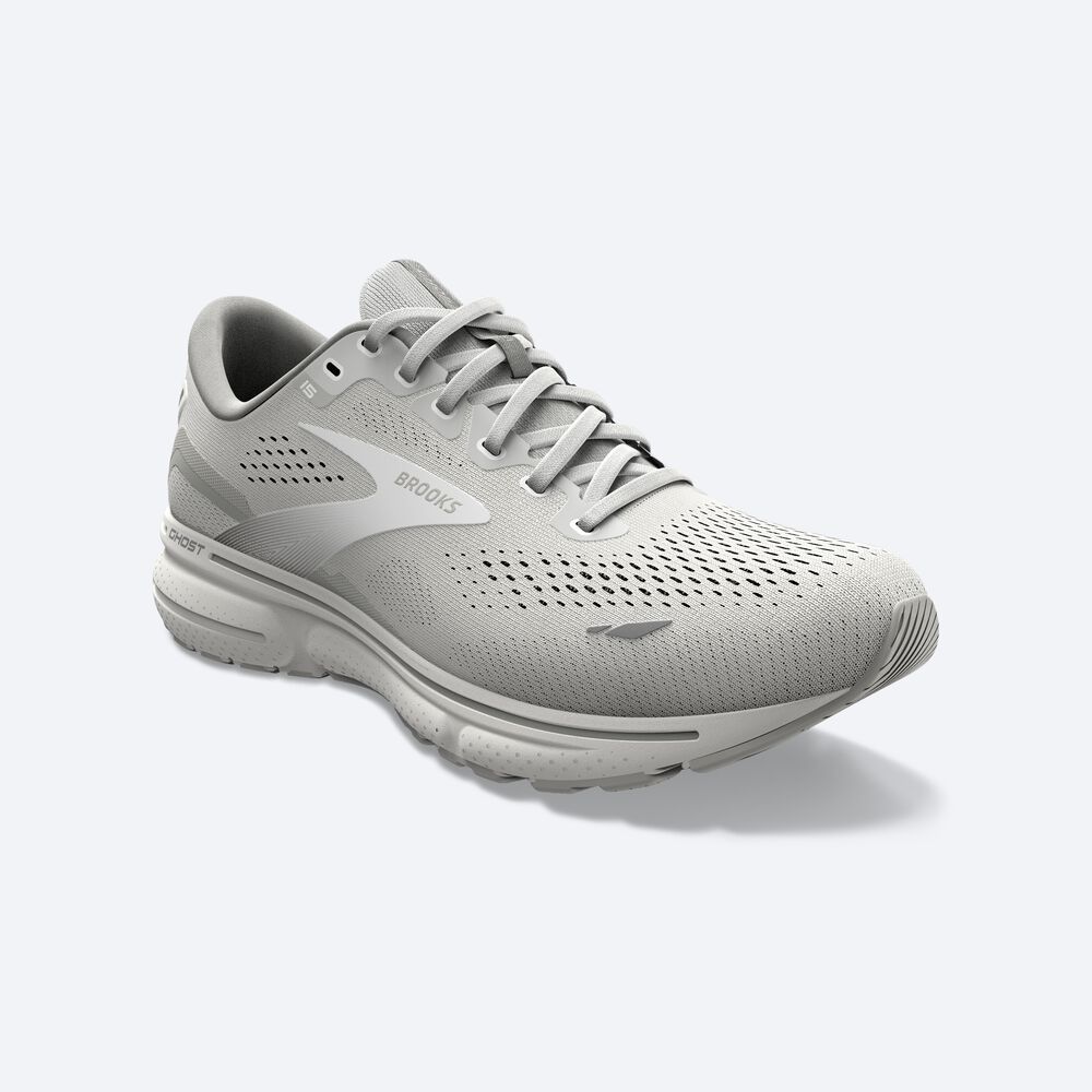 Brooks Ghost 15 Női Futócipő Szürke/Fehér | HU097813