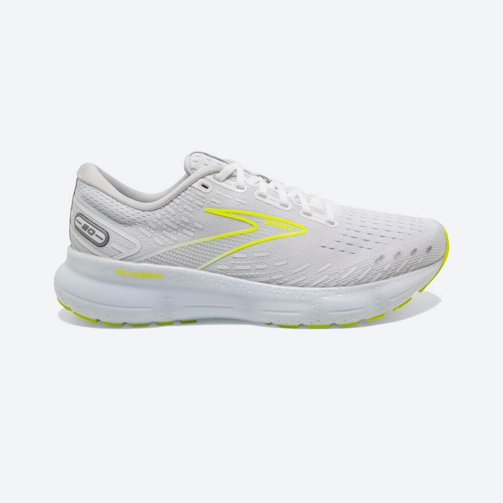 Brooks Glycerin 20 Férfi Futócipő Fehér | HU751984