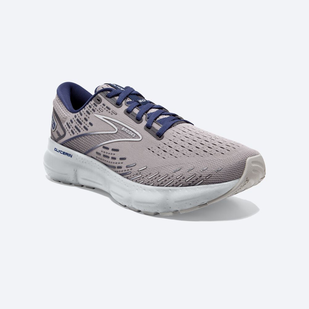 Brooks Glycerin 20 Férfi Futócipő Szürke/Kék | HU274138