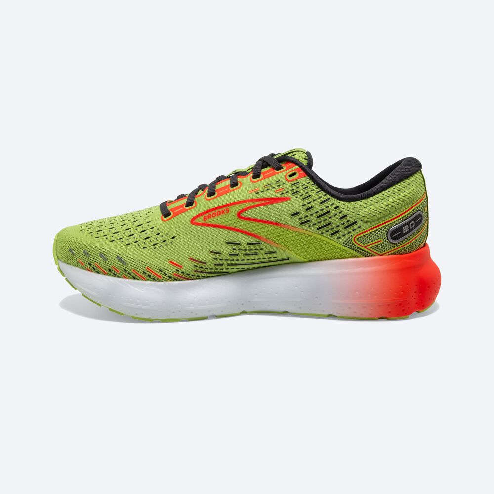 Brooks Glycerin 20 Férfi Futócipő Világos Zöld/Piros | HU758924