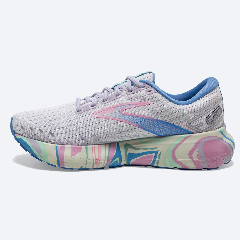 Brooks Glycerin 20 Női Futócipő Fehér/Lila/Rózsaszín | HU976238