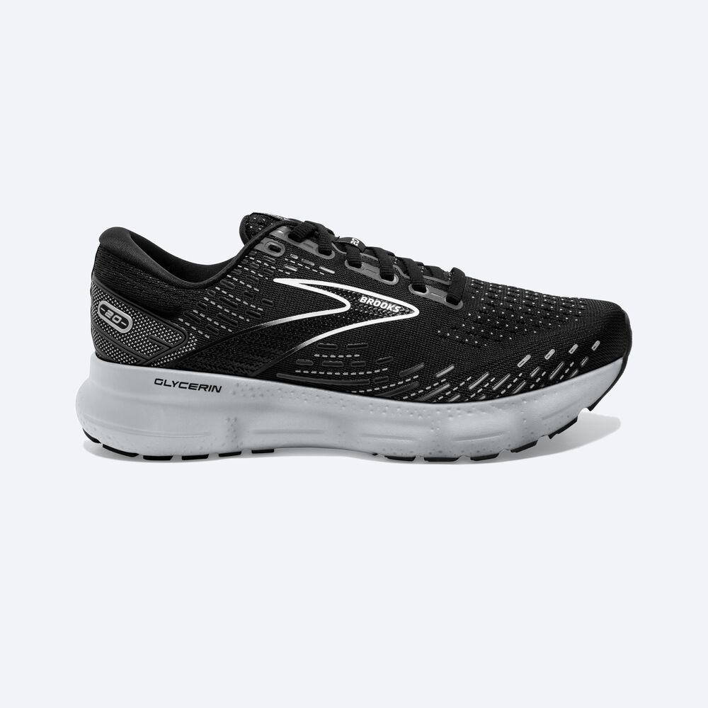 Brooks Glycerin 20 Női Futócipő Fekete/Fehér | HU921458