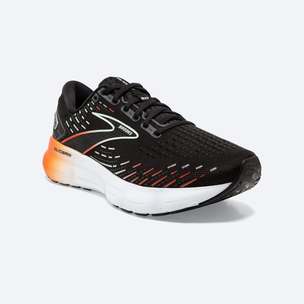 Brooks Glycerin 20 Női Futócipő Fekete/Piros | HU162384