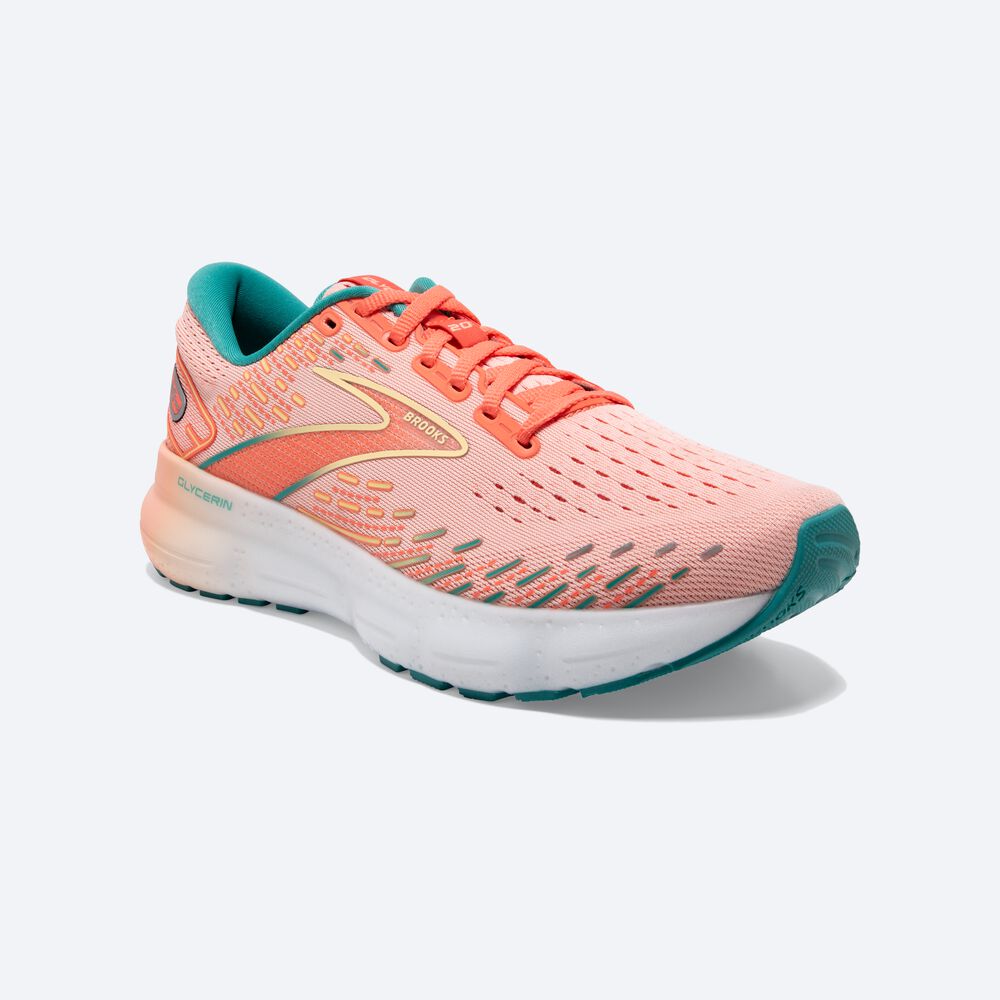 Brooks Glycerin 20 Női Futócipő Korall | HU281436