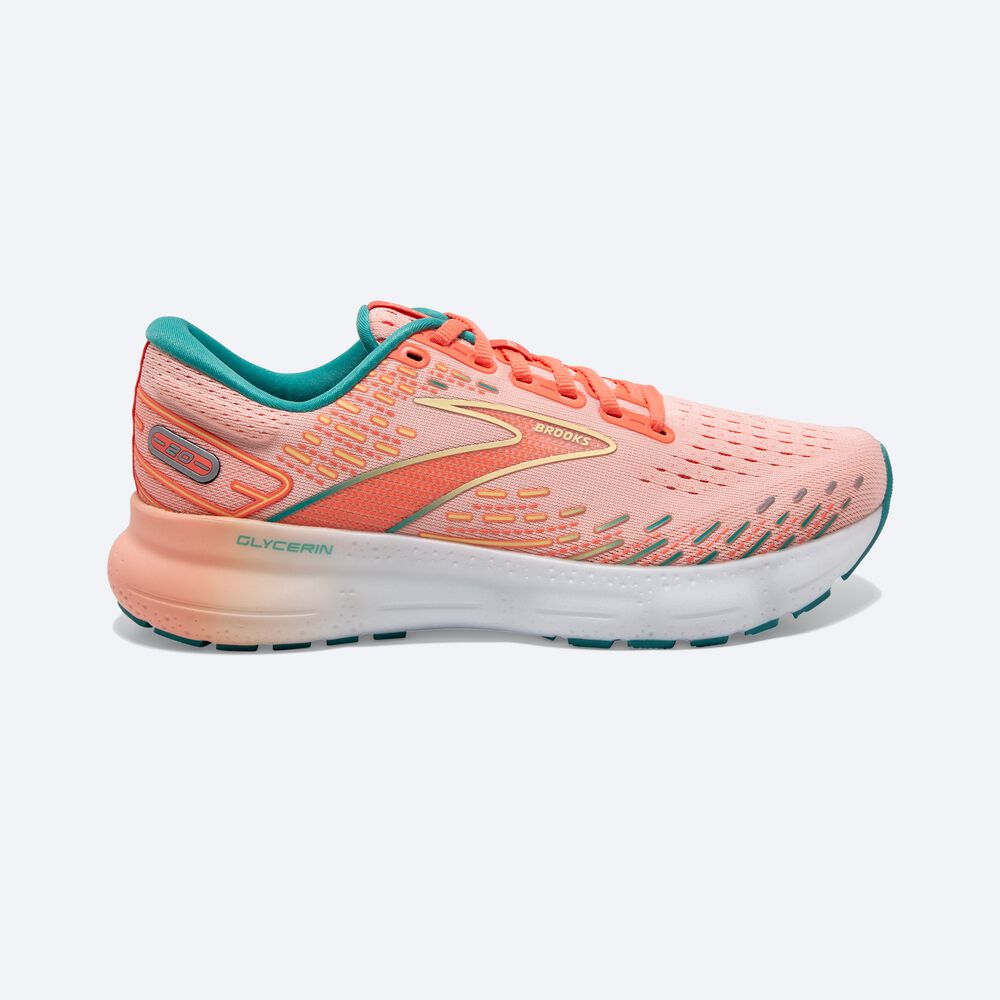 Brooks Glycerin 20 Női Futócipő Korall | HU281436