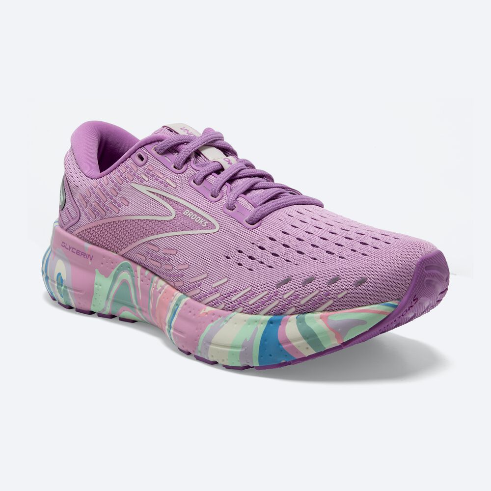 Brooks Glycerin 20 Női Futócipő Lila/Lila | HU637528