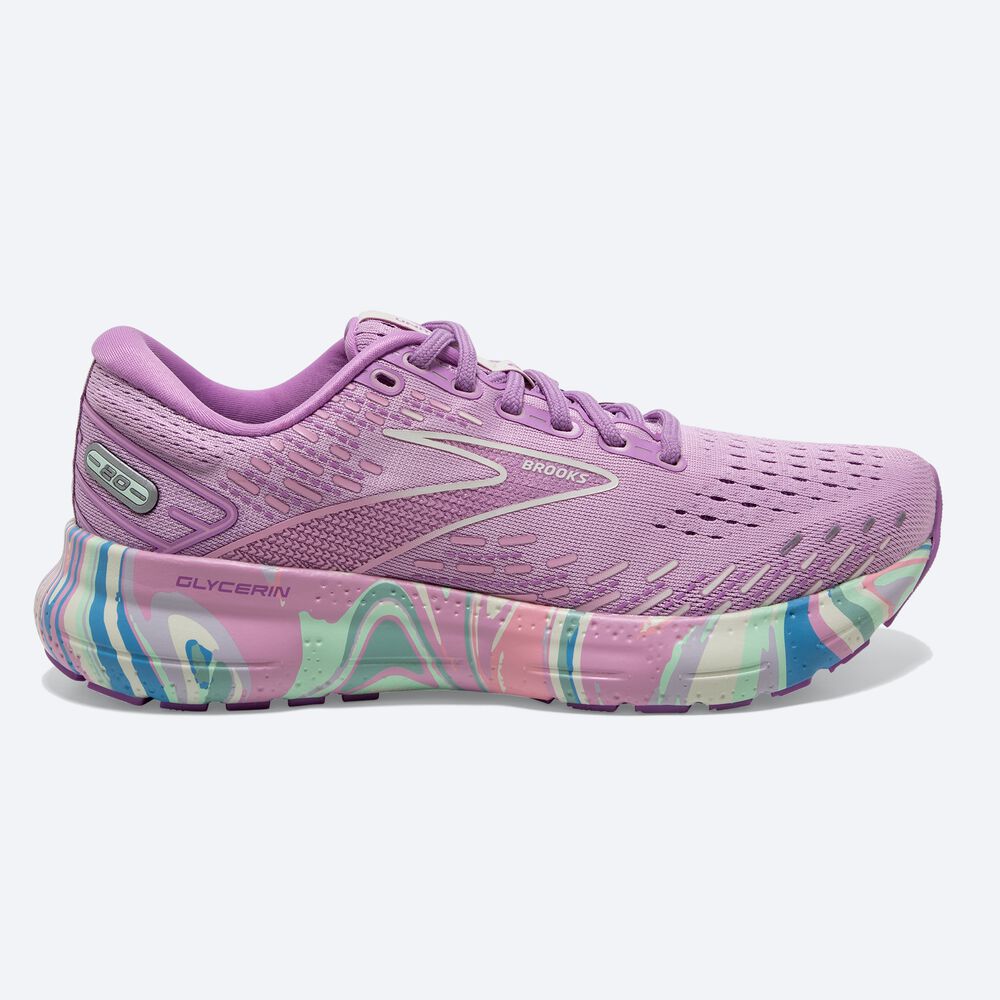 Brooks Glycerin 20 Női Futócipő Lila/Lila | HU637528