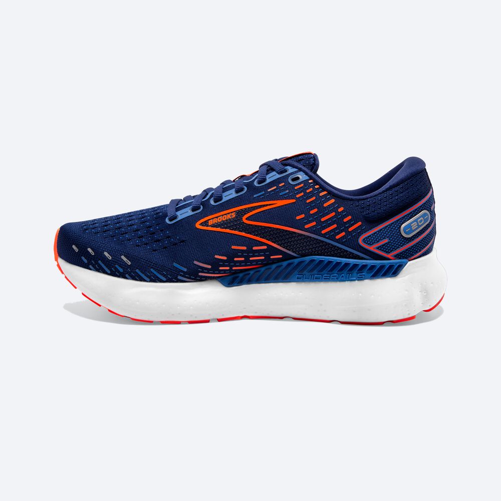 Brooks Glycerin GTS 20 Férfi Futócipő Kék/Kék/Narancssárga | HU192047