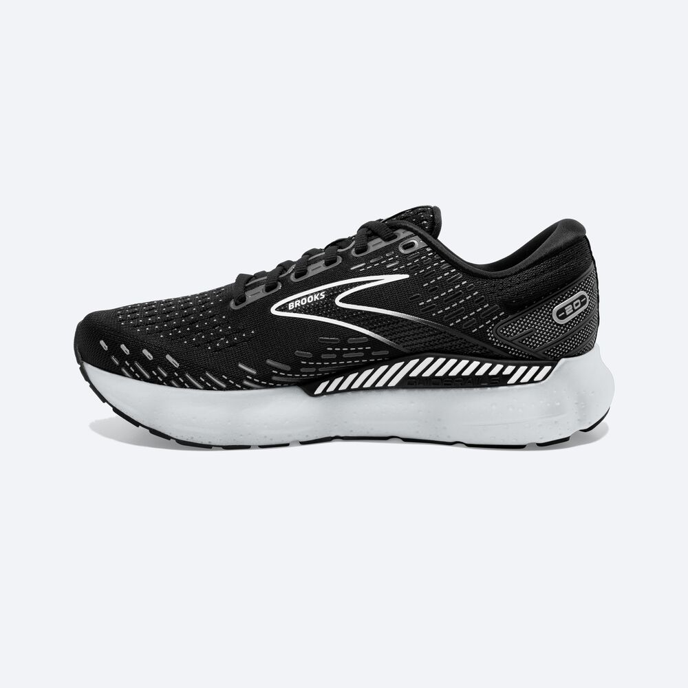 Brooks Glycerin GTS 20 Női Futócipő Fekete/Fehér | HU942650