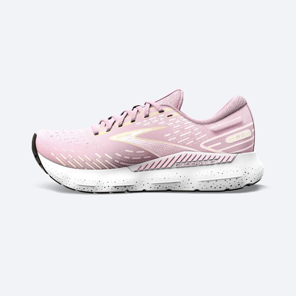 Brooks Glycerin GTS 20 Női Futócipő Rózsaszín/Sárga/Fehér | HU237095