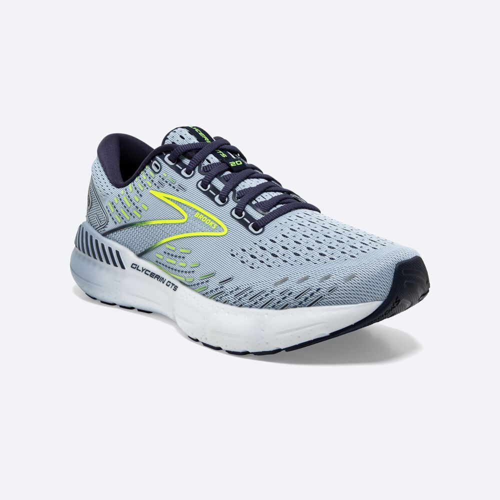 Brooks Glycerin GTS 20 Női Futócipő Világos Kék/Sötétkék | HU526178